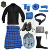 Elliot Modern Tartan Full Highland Dress Set – 9-Piece Traditional Scottish Outfit for Men