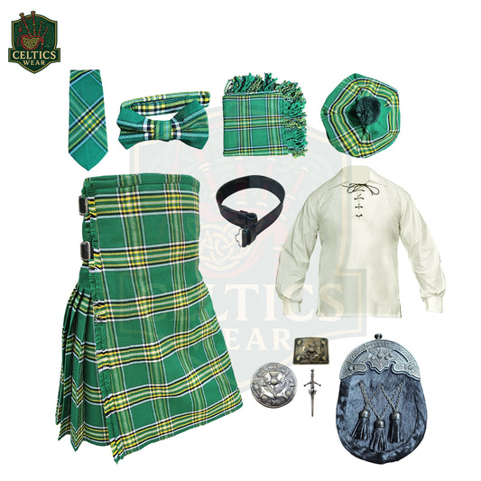 Irish Green Set – Complete Traditional Highland Dress Outfit