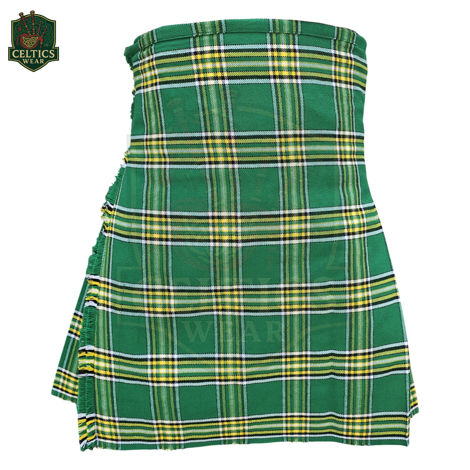 Irish Green Tartan Kilt – Heritage Highland Wear for Men - celticswear