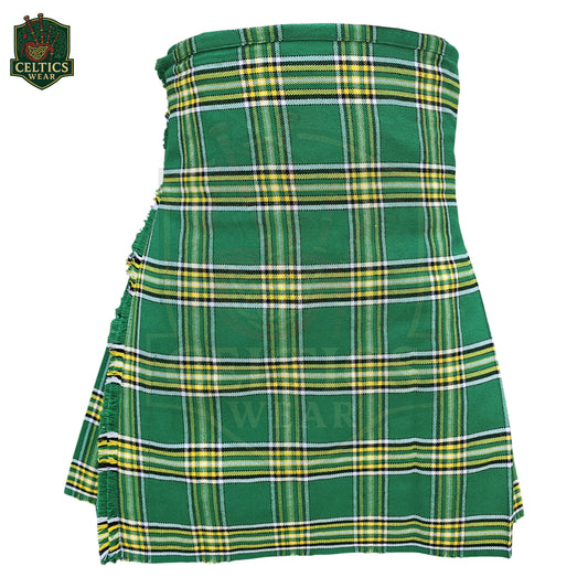 Irish Green Tartan Kilt – Heritage Highland Wear for Men - celticswear