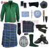 Blue Douglas Tartan Complete Kilt Outfit – Custom Highland Dress Set with Color Options