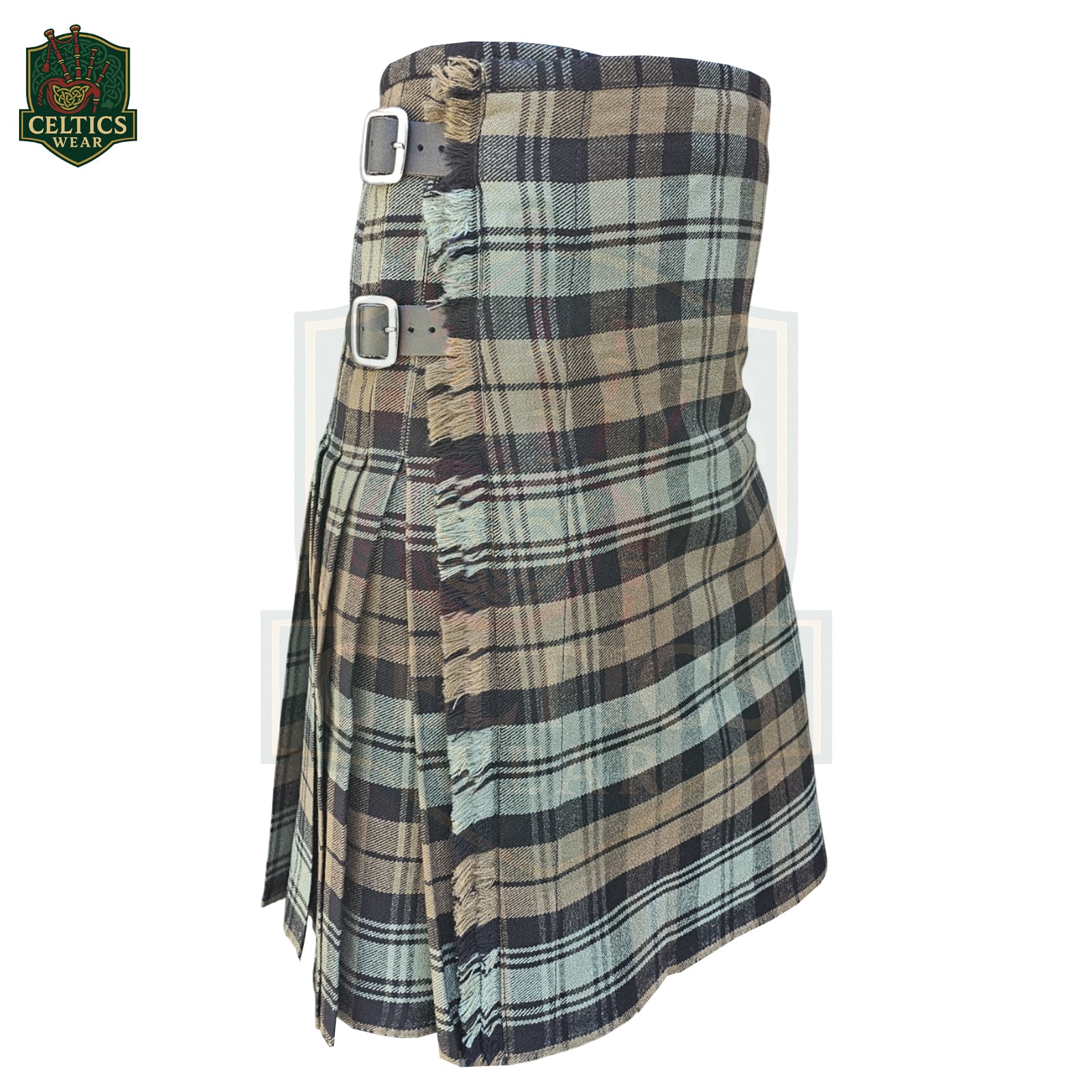 Black Watch Weather Tartan Kilt – Heavyweight Traditional Scottish Military Style Kilt for Men - celticswear