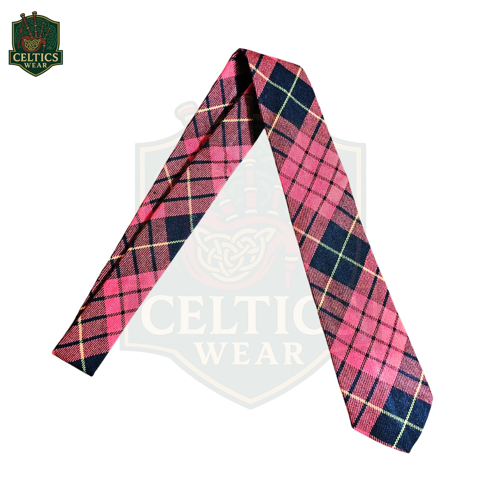 McQueen Modern Tartan Neck Tie – Classic Clan Neckwear for Highland and Formal Wear - celticswear