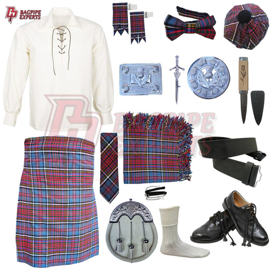 Anderson Modern Tartan Complete Highland Dress Set – Full Scottish Kilt Outfit