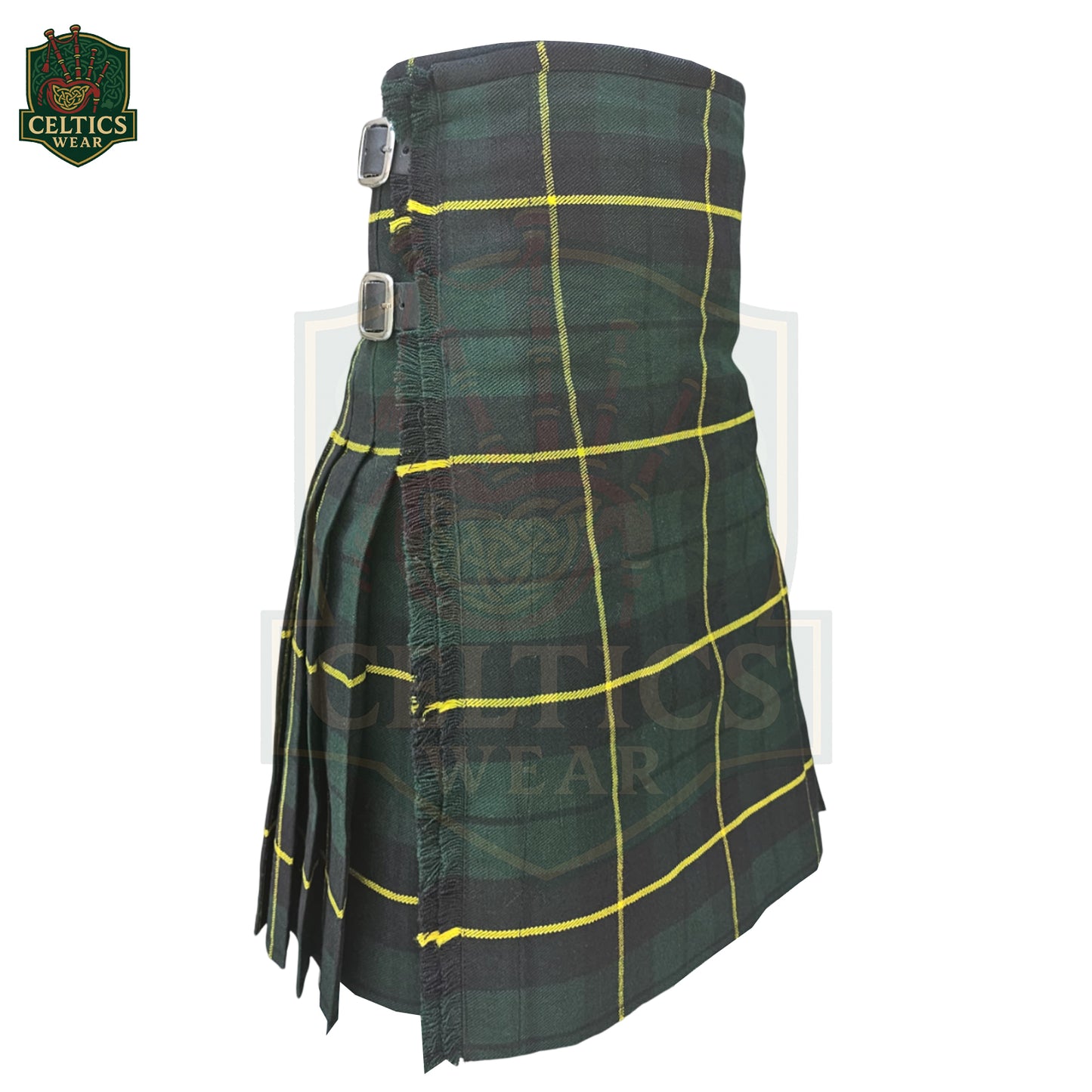 Hunting Wallace Tartan Kilt for Men – Traditional Highland Kilt in Earthy Clan Colors - celticswear