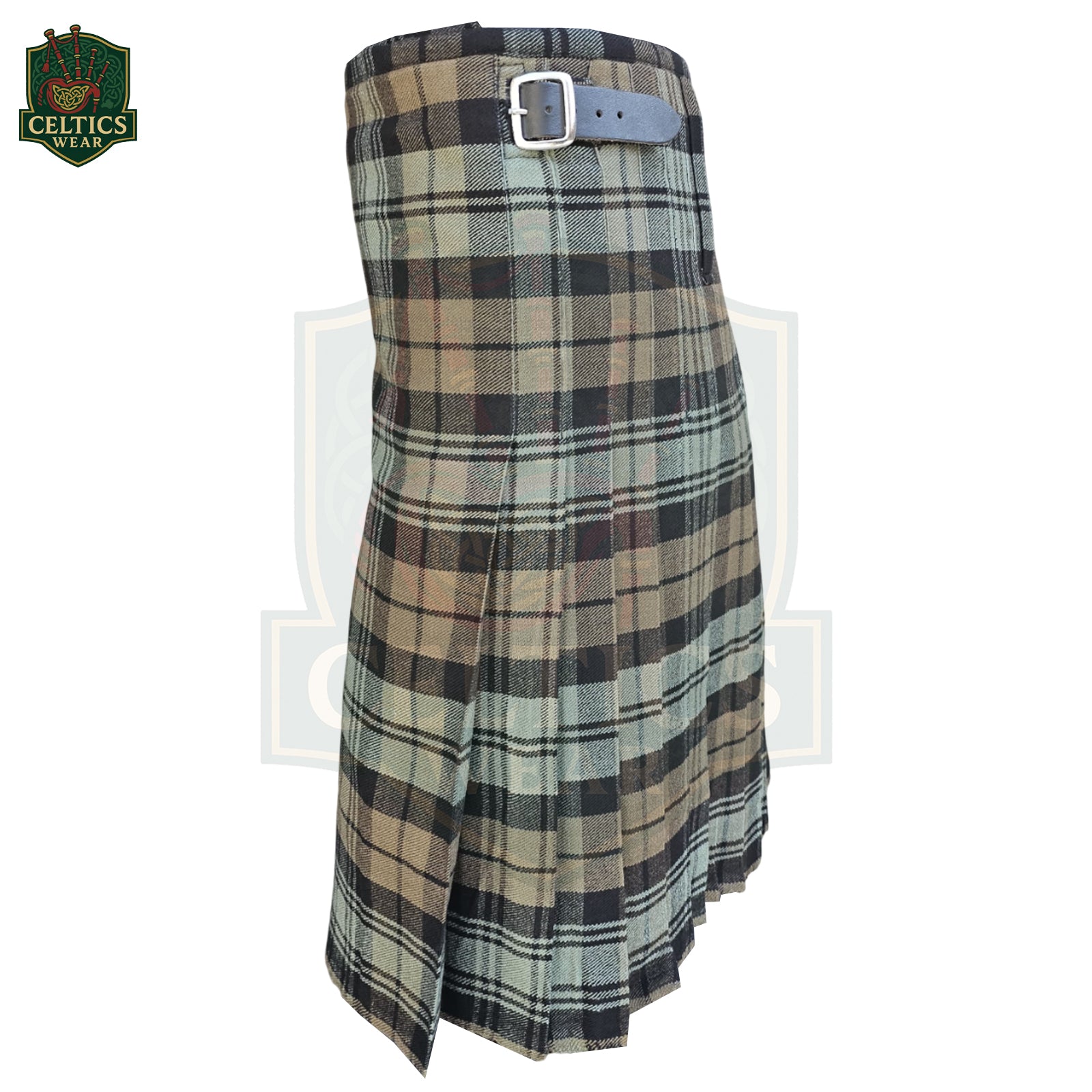 Black Watch Weather Tartan Kilt – Heavyweight Traditional Scottish Military Style Kilt for Men - celticswear