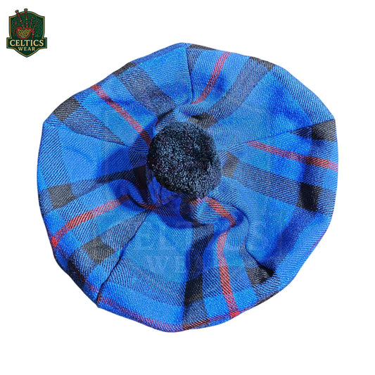Elliot Modern Tartan Tam O’Shanter Cap – Traditional Scottish Tammy Hat - celticswear