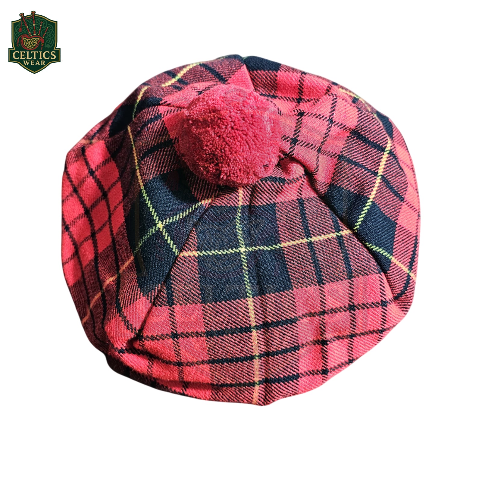 McQueen Modern Tartan Tam O’Shanter Cap – Traditional Scottish Bonnet - celticswear