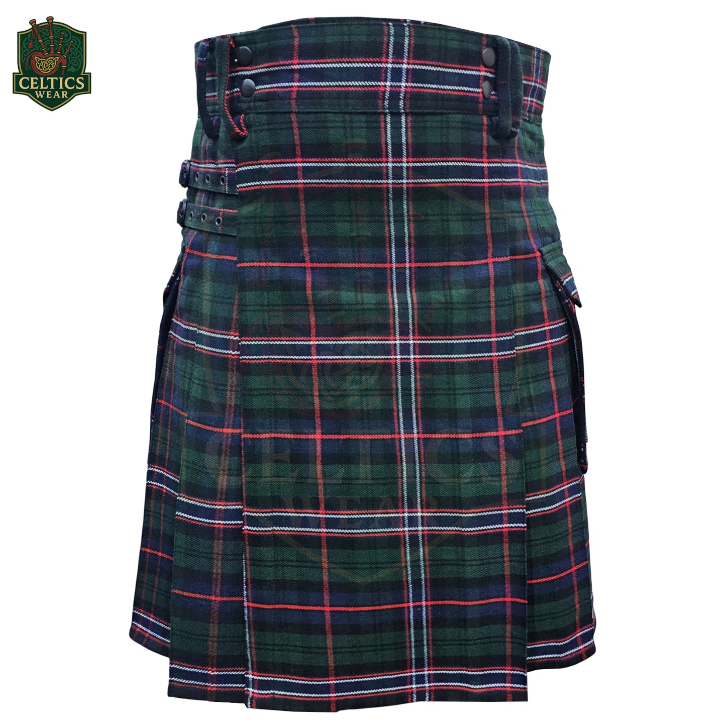Custom Utility Kilt – Made-to-Order with Personalized Tartan Fabric & Sizing – Durable Highland Workwear for Men
