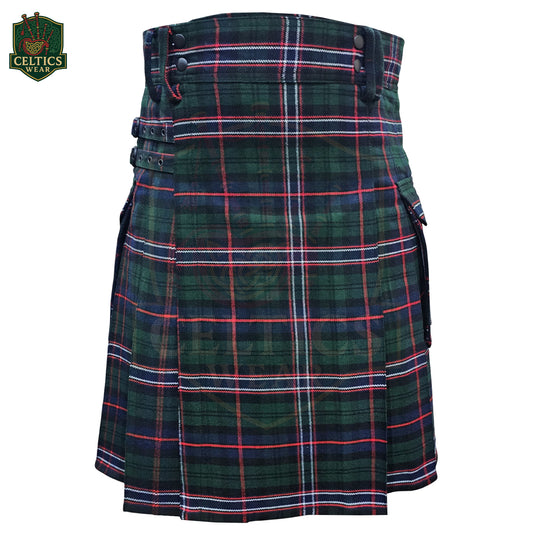 Custom Utility Kilt – Made-to-Order with Personalized Tartan Fabric & Sizing – Durable Highland Workwear for Men
