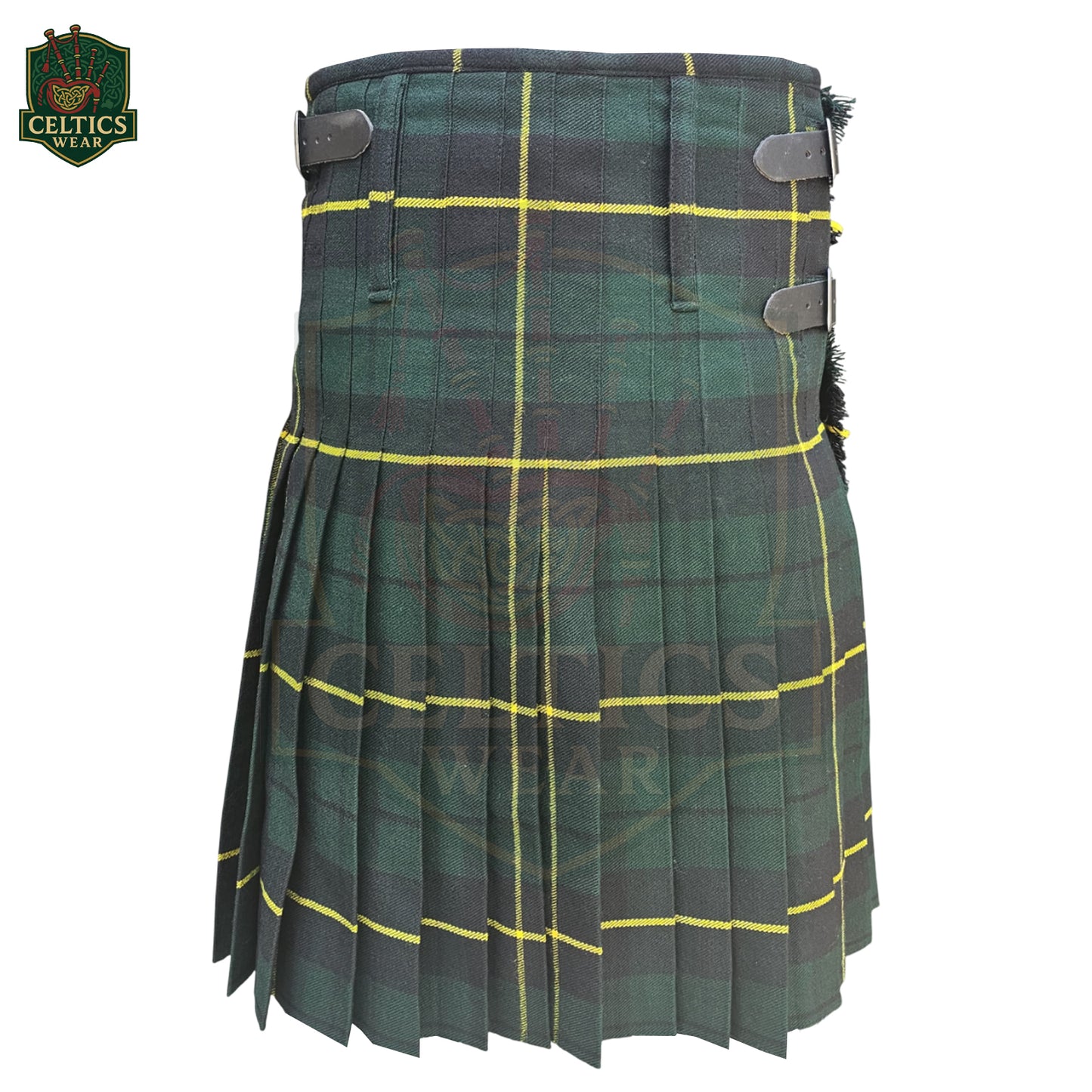 Hunting Wallace Tartan Kilt for Men – Traditional Highland Kilt in Earthy Clan Colors - celticswear