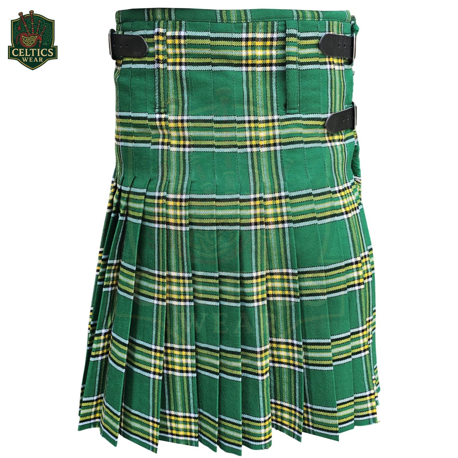 Irish Green Tartan Kilt – Heritage Highland Wear for Men - celticswear
