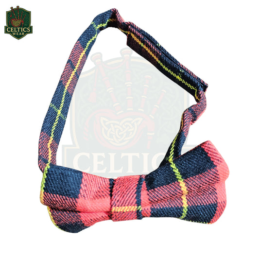McQueen Modern Tartan Bow Tie – Handmade Scottish Accessory for Formal Wear - celticswear