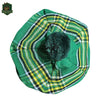 Irish Green Tartan Tam O’Shanter Cap – Traditional Scottish Headwear - celticswear
