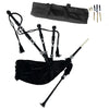 Great Highland Bagpipe – Black Velvet Finish, Silver Mounts & Carry Bag Included