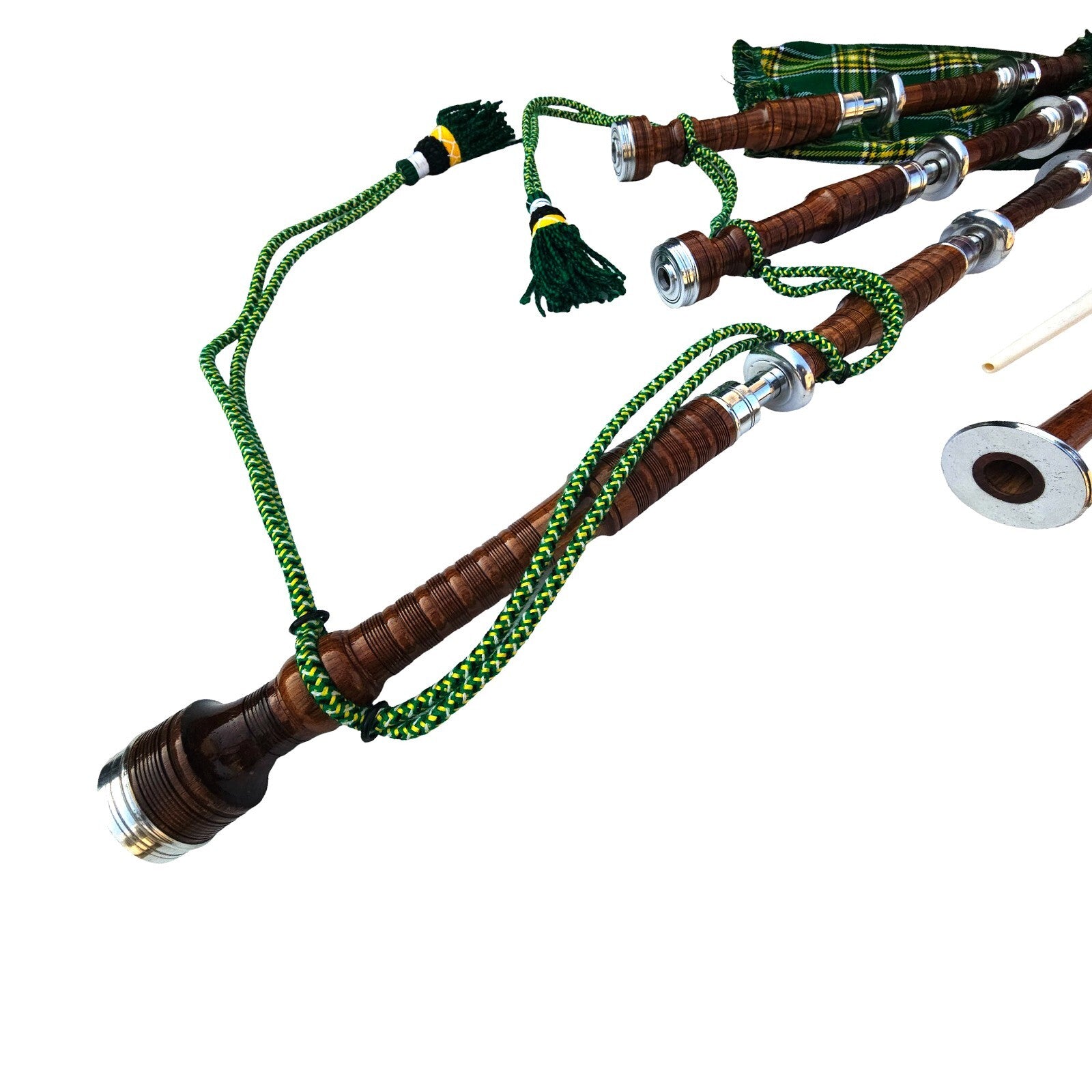 Scottish Bagpipes - Full Size Great Highland Bagpipe Full Silver Mounts Rosewood