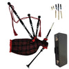 Great Highland Bagpipe – Silver Mounts, MacDonald Tartan & Hard Case Included