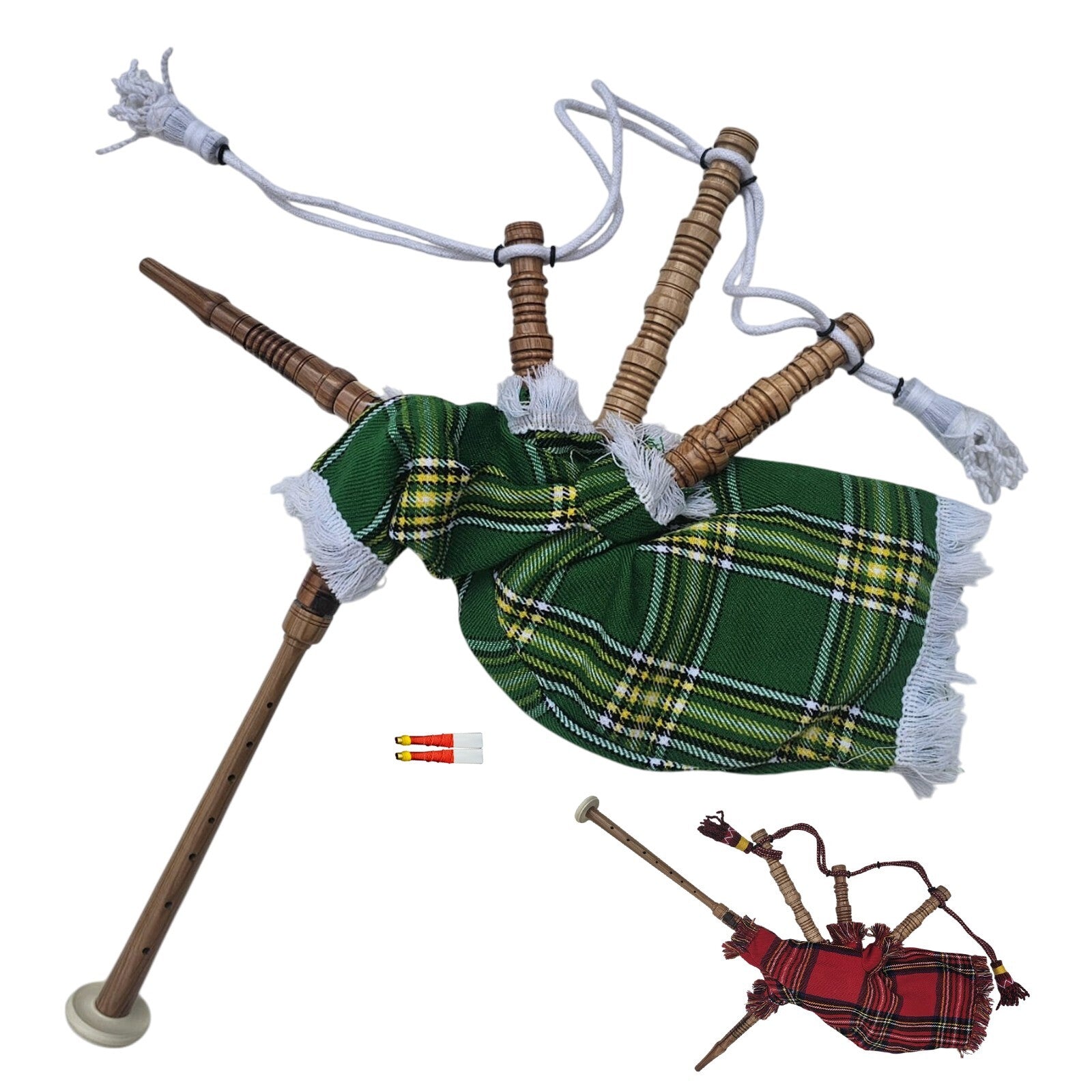 Kids Mini Bagpipe – Sheesham Wood, Fully Playable with 2 Reeds, Perfect for Gift