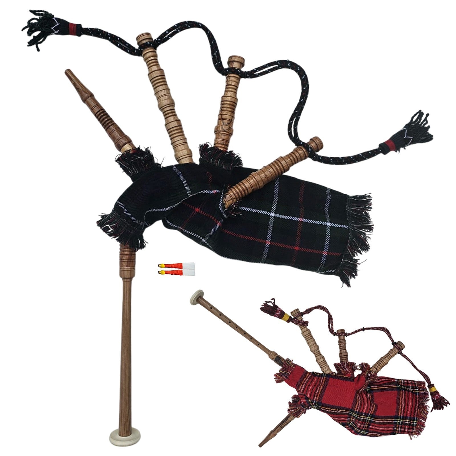 Kids Mini Bagpipe – Sheesham Wood, Fully Playable with 2 Reeds, Perfect for Gift