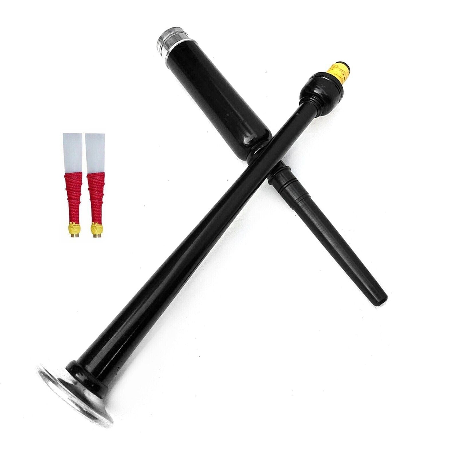 Highland Bagpipe Great Practice Chanter - Black Rosewood Finish & +2 Reeds New