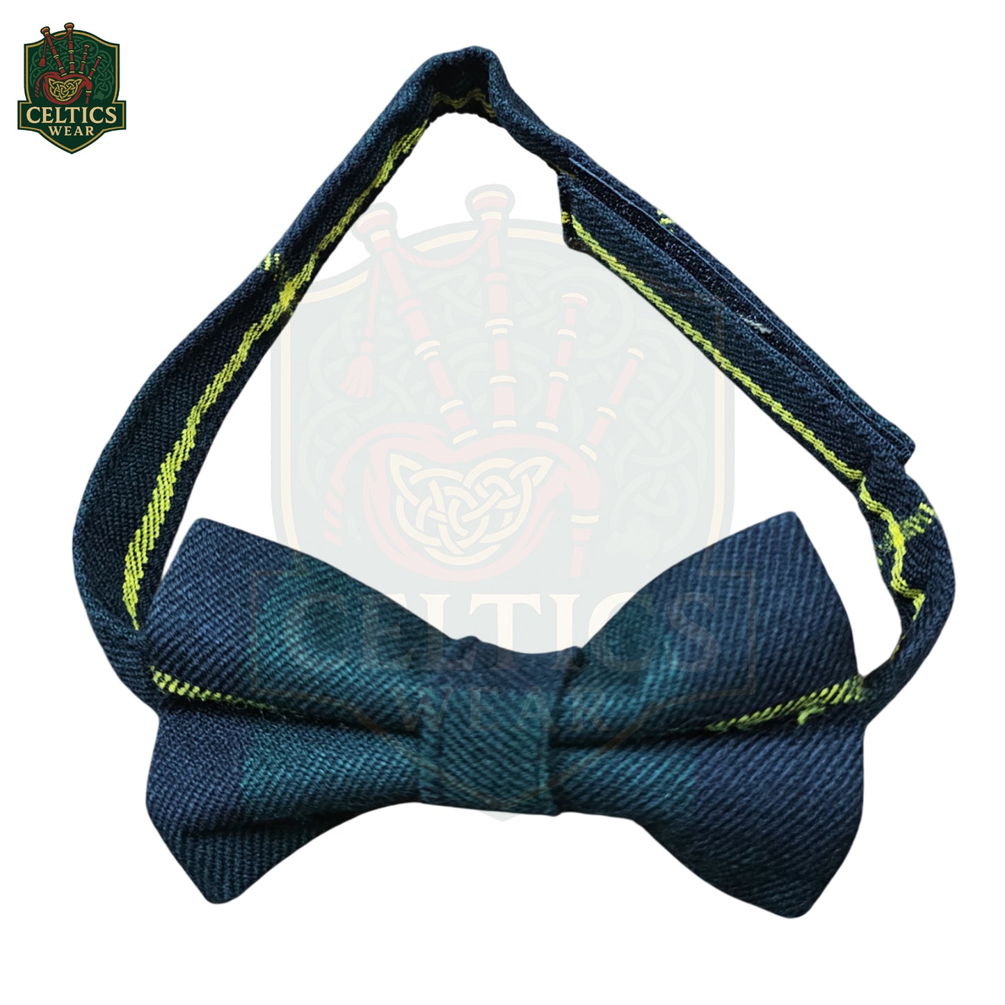 Hunting Wallace Tartan Bow Tie – Classic Scottish Accessory for Formal Highland Wear - celticswear