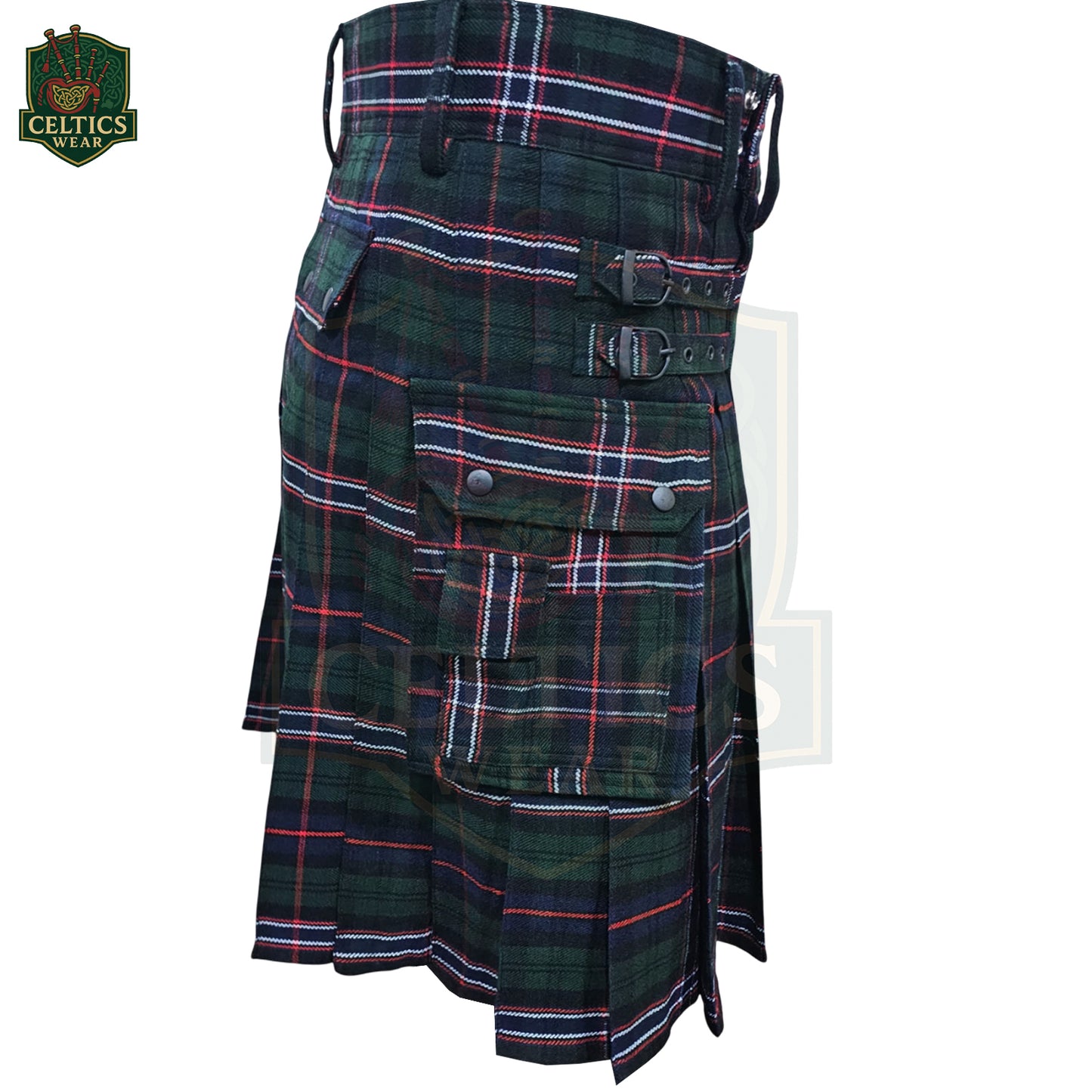 Custom Utility Kilt – Made-to-Order with Personalized Tartan Fabric & Sizing – Durable Highland Workwear for Men