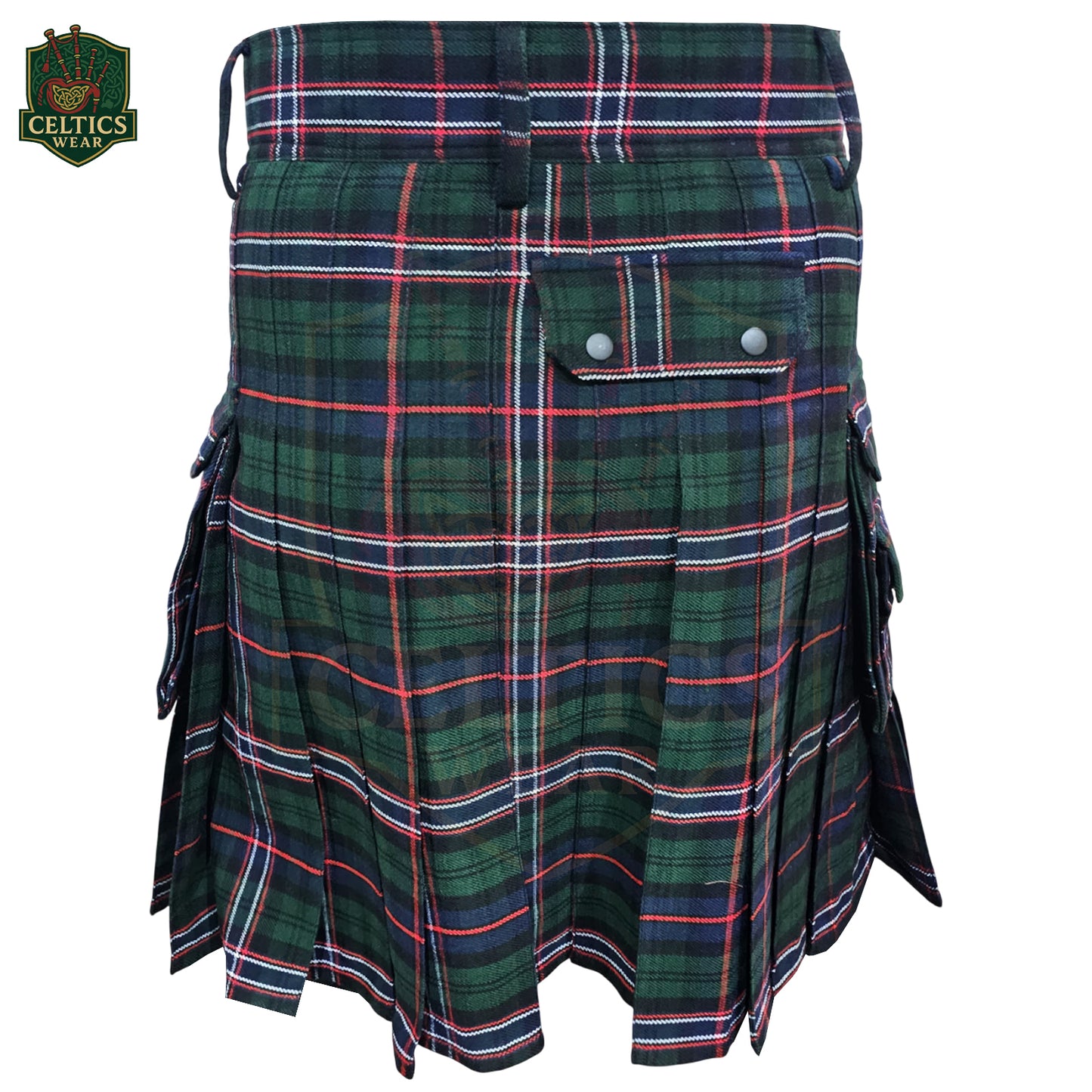 Custom Utility Kilt – Made-to-Order with Personalized Tartan Fabric & Sizing – Durable Highland Workwear for Men