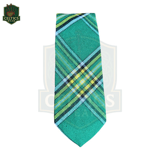 Irish Green Tartan Neck Tie – Classic Celtic Accent for Formal Wear - celticswear