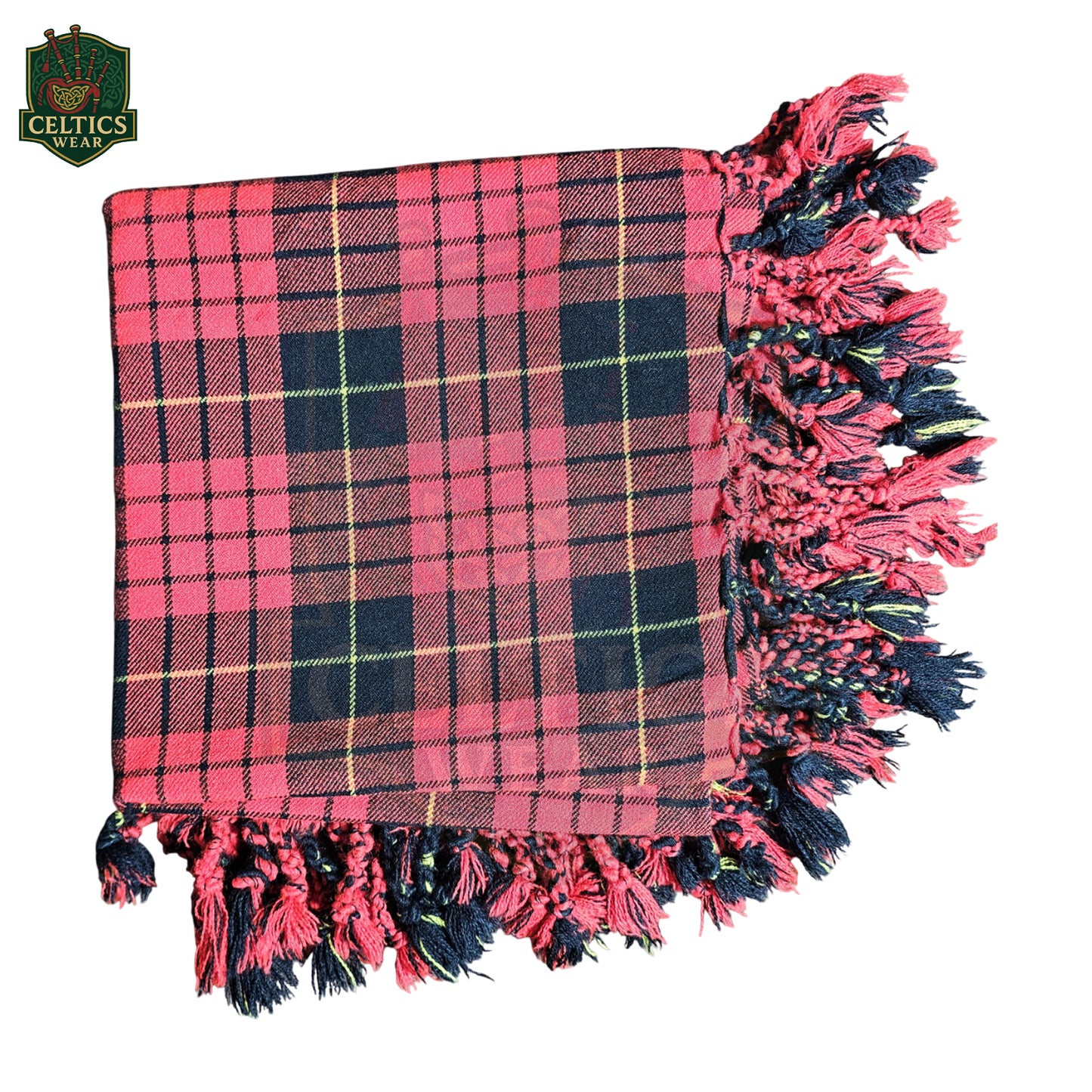 McQueen Modern Tartan Fly Plaid – Traditional Scottish Kilt Accessory for Modern Highland Dress - celticswear