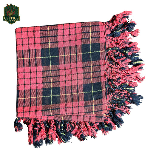 McQueen Modern Tartan Fly Plaid – Traditional Scottish Kilt Accessory for Modern Highland Dress - celticswear
