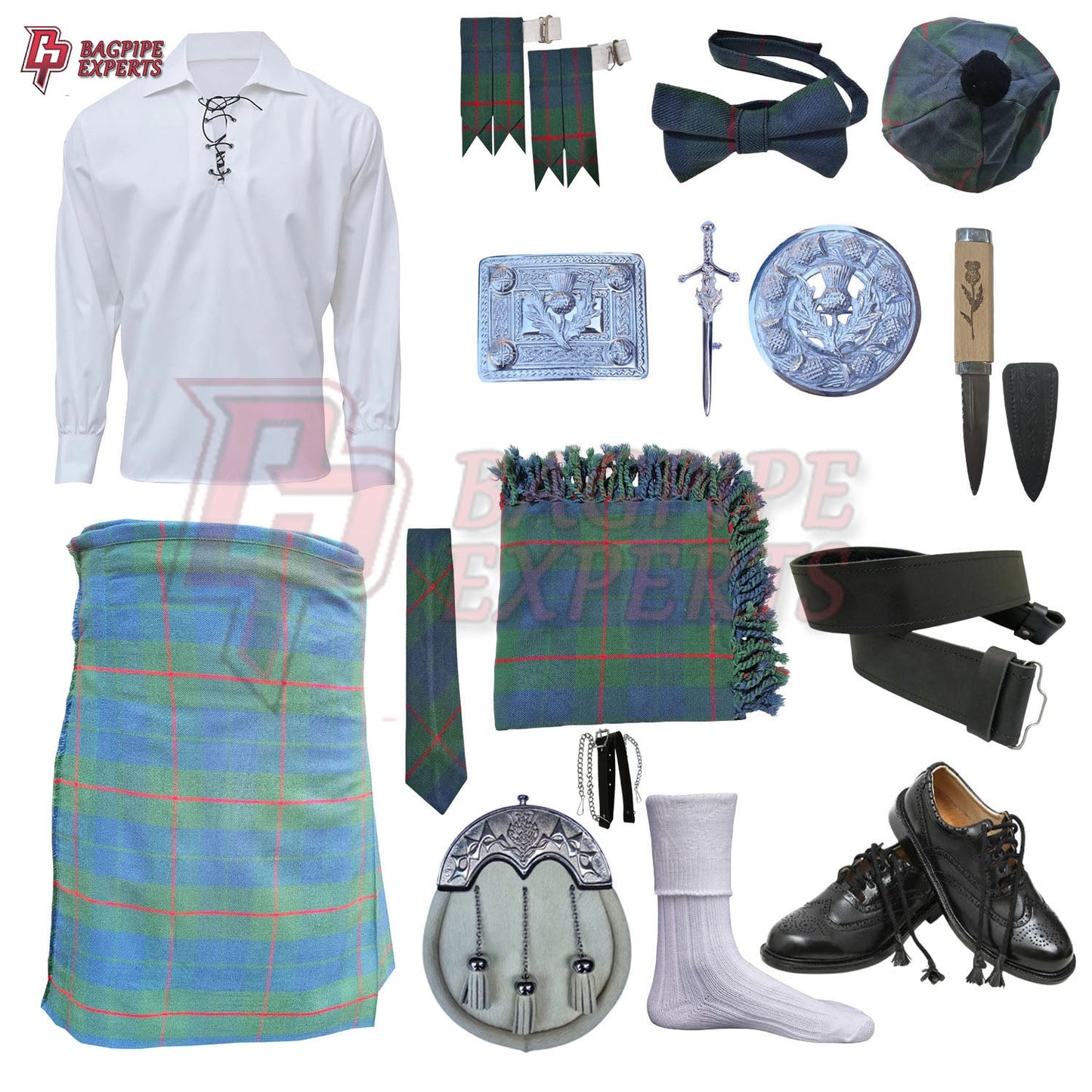 Barclay Hunting Ancient Tartan Complete Highland Dress Set – Full Scottish Kilt Outfit