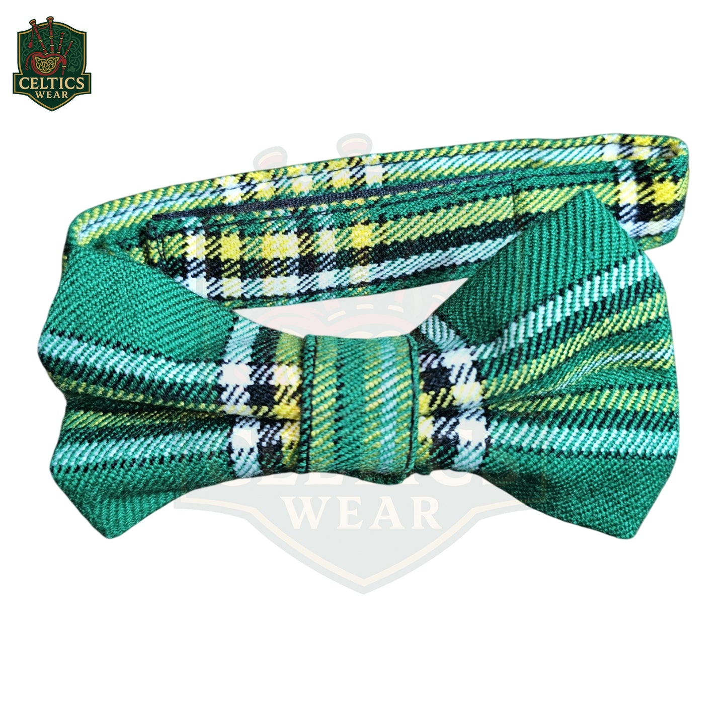 Irish Green Tartan Bow Tie – Heritage Inspired Celtic Highland Wear - celticswear