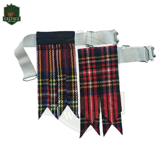 Royal Stewart Tartan Flashes – Traditional Scottish Kilt Hose Accessories - celticswear