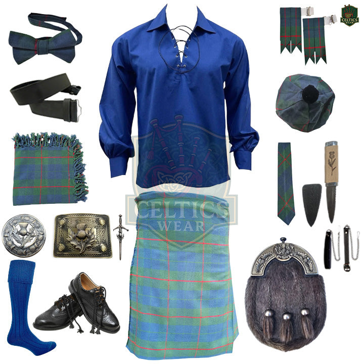 Barclay Hunting Ancient Tartan Complete Highland Dress Set – Full Scottish Kilt Outfit