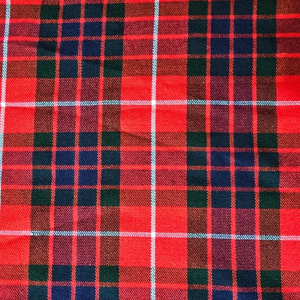 Scottish Tartan Plaid Fabric by the Yard – Heavyweight 16oz Twill Weave – Acrylic Wool Blend – 20+ Clan Tartans – 3, 5, 8, 10 Yard Cuts