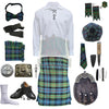 Gunn Ancient Tartan Complete Highland Dress Set – Full Scottish Kilt Outfit with Accessories