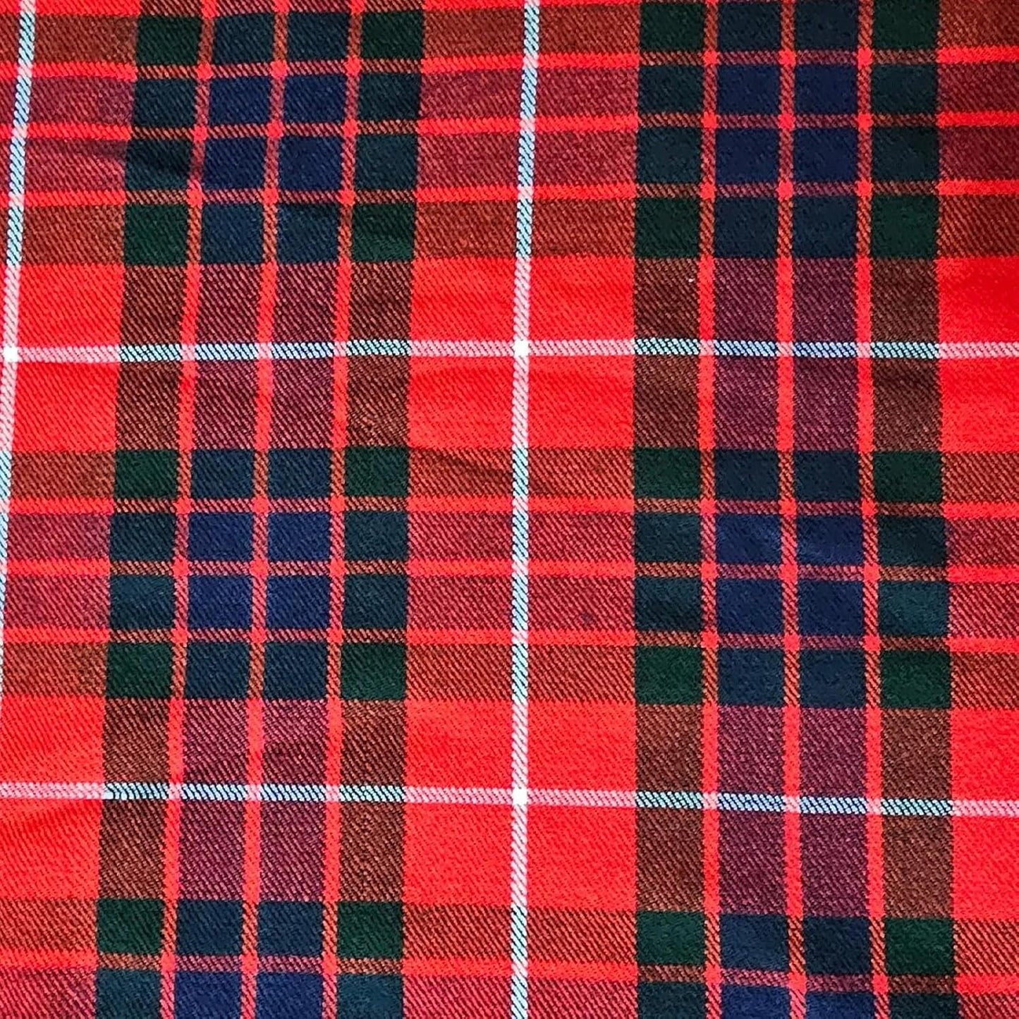Scottish Tartan Plaid Fabric by the Yard – Heavyweight 16oz Twill Weave – Acrylic Wool Blend – 20+ Clan Tartans – 3, 5, 8, 10 Yard Cuts