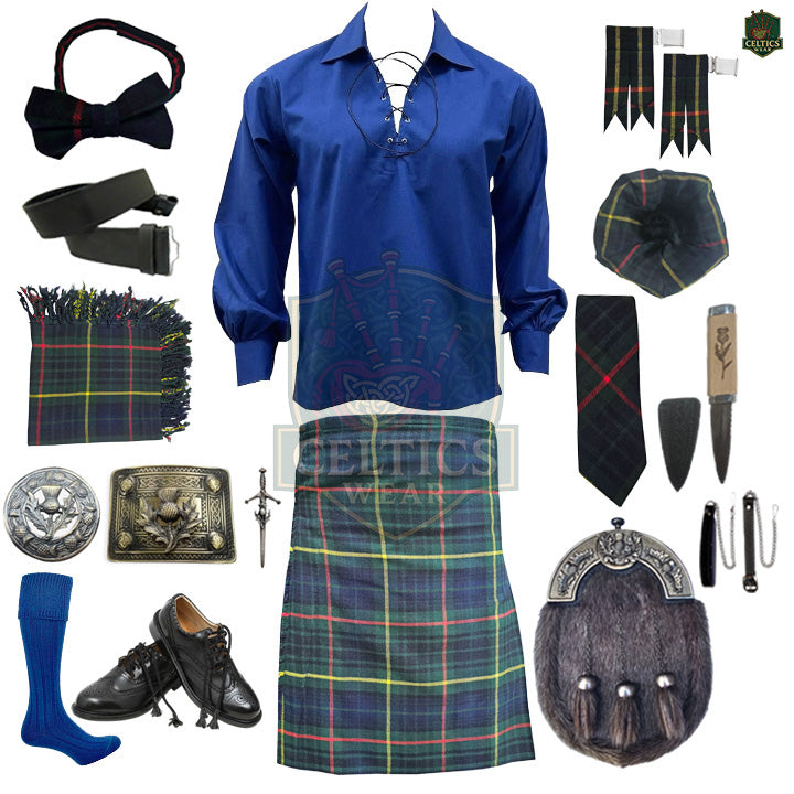 Hunting Stewart Tartan Kilt Outfit | Complete Highland Dress Set – Bagpipe Experts