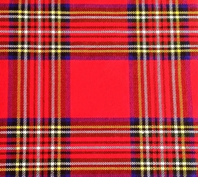 Scottish Tartan Plaid Fabric by the Yard – Heavyweight 16oz Twill Weave – Acrylic Wool Blend – 20+ Clan Tartans – 3, 5, 8, 10 Yard Cuts