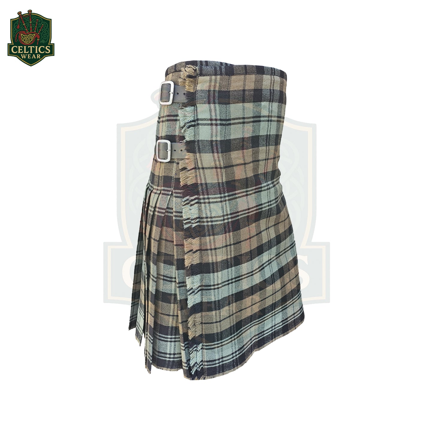 Black Watch Weathered Kilt – Traditional Highland Kilt for Scottish Ceremonial Wear