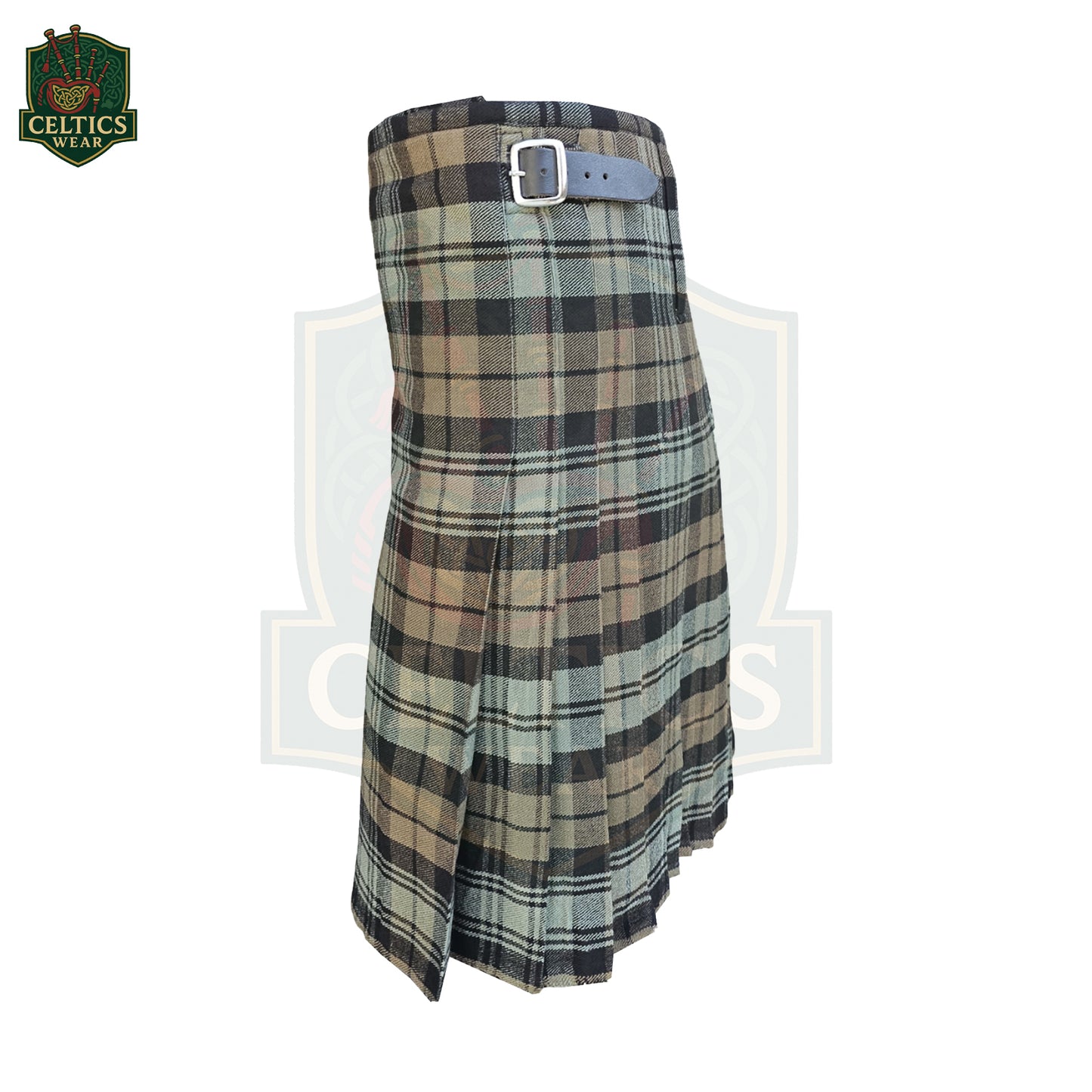 Black Watch Weathered Kilt – Traditional Highland Kilt for Scottish Ceremonial Wear