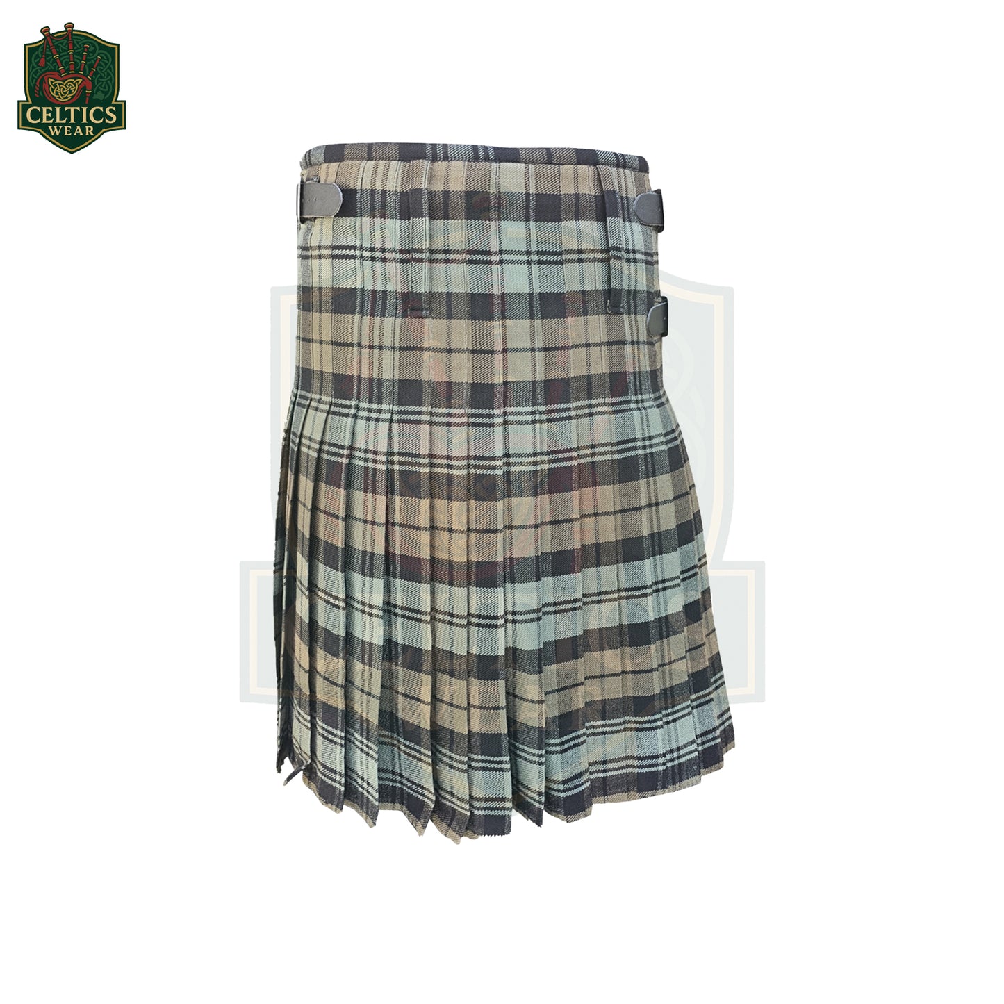 Black Watch Weathered Kilt – Traditional Highland Kilt for Scottish Ceremonial Wear