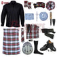 Dress Stewart Tartan Complete Highland Dress Set – Full Kilt Outfit with Matching Accessories