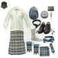 Black Watch Weather Full Highland Dress Set for Men – Complete Scottish Outfit with Kilt, Sporran, Accessories & More