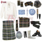 Heritage of Ireland Complete Highland Dress Set – Traditional Irish Tartan Kilt Outfit with Accessories