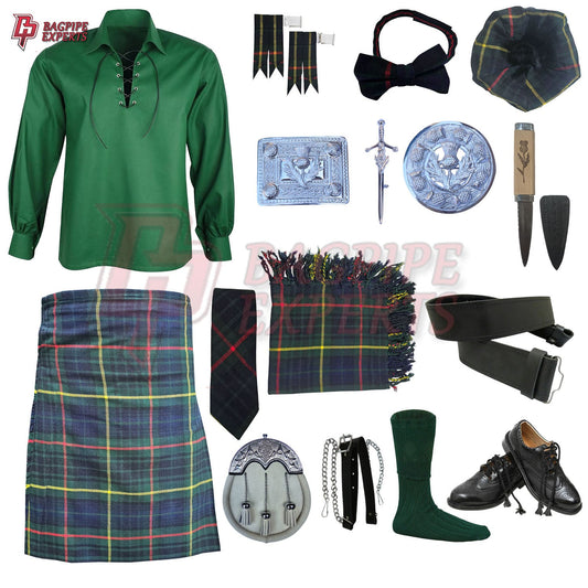 Hunting Stewart Tartan Kilt Outfit | Complete Highland Dress Set – Bagpipe Experts