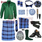 U.S. Navy Tartan Complete Highland Dress Set – Full Scottish Kilt Outfit with Accessories