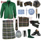 Heritage of Ireland Complete Highland Dress Set – Traditional Irish Tartan Kilt Outfit with Accessories