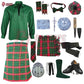 Burnett Modern Tartan Complete Highland Dress Set – Full Scottish Kilt Outfit with Accessories