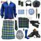 Gunn Ancient Tartan Complete Highland Dress Set – Full Scottish Kilt Outfit with Accessories